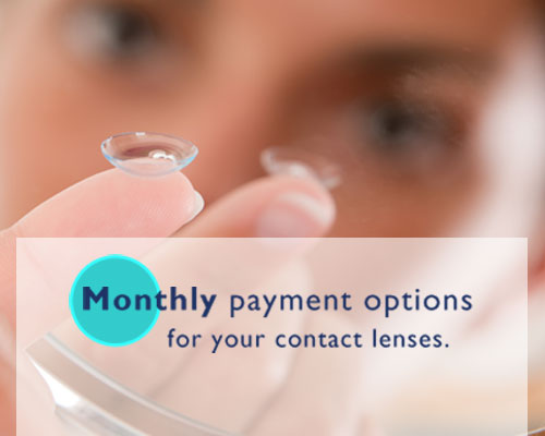 Monthly contact lenses